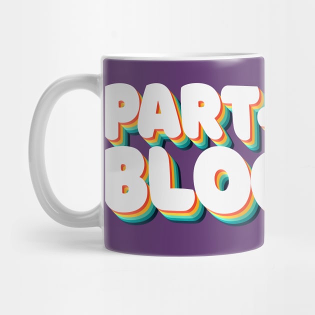 Part Time Blogger - 80's Retro Style Typographic Design by DankFutura